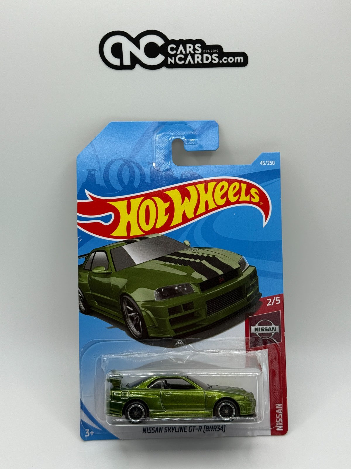 2019 Hot Wheels Super Treasure Hunt Nissan Nissan Skyline GT-R BNR34 W/Protector