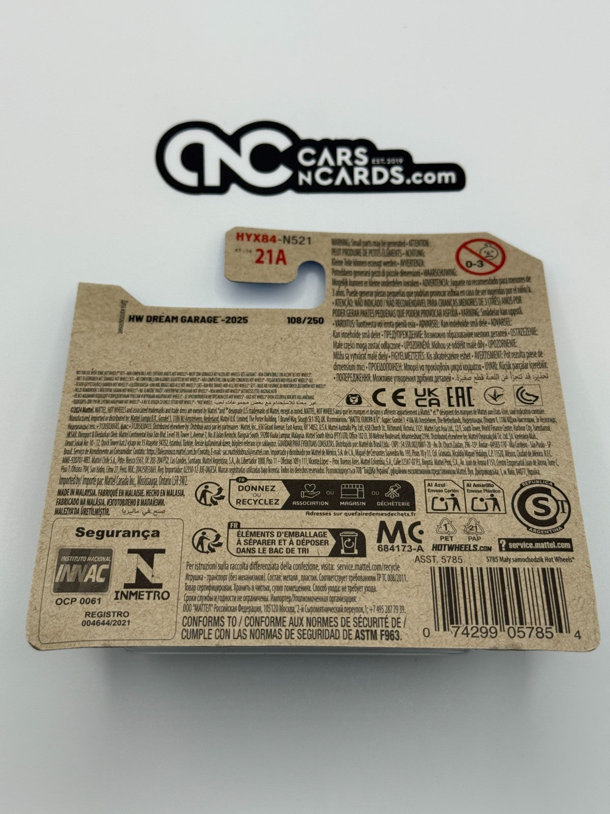 2025 Hot Wheels HW Dream Garage 4/5 Slide-Burn (Short Card)