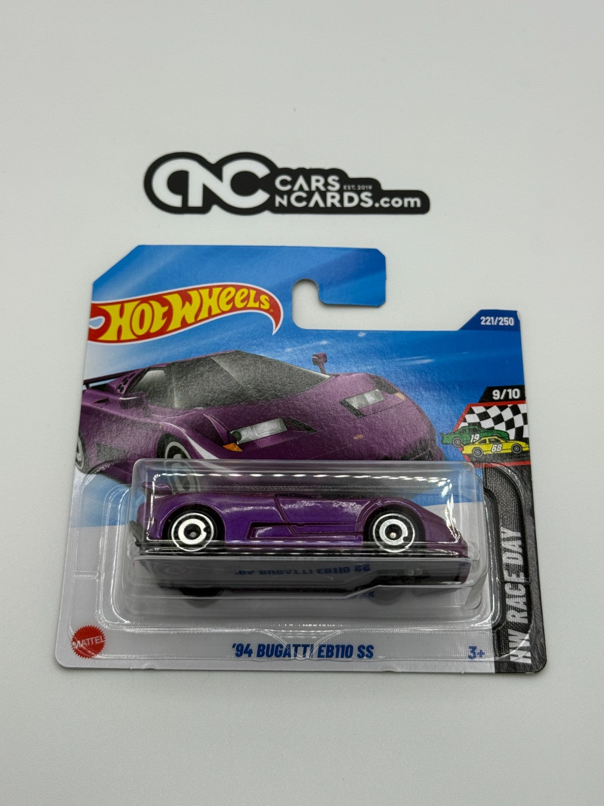 2025 Hot Wheels HW Race Day 9/10 '94 Bugatti EB110 SS (Short