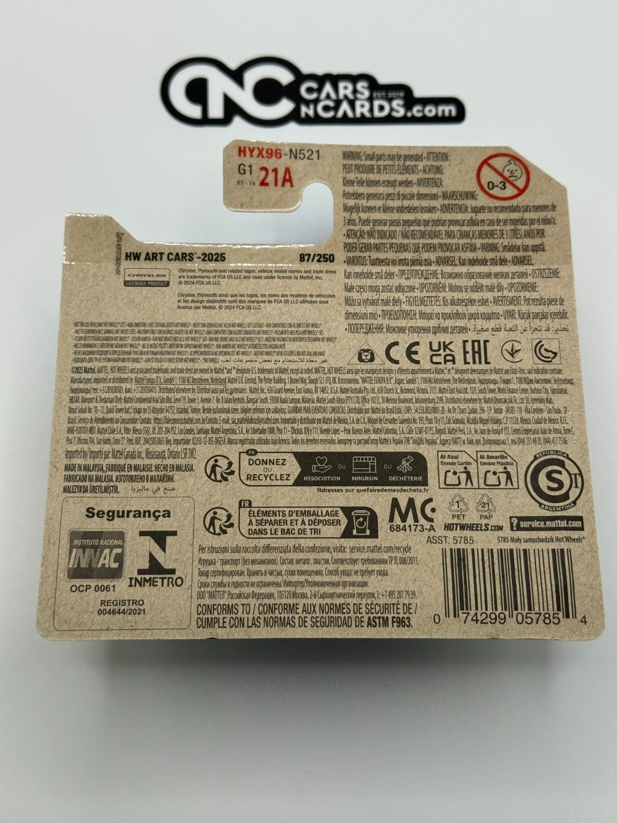 2025 Hot Wheels HW Art Cars 7/10 '70 Plymouth Superbird (Short Card)