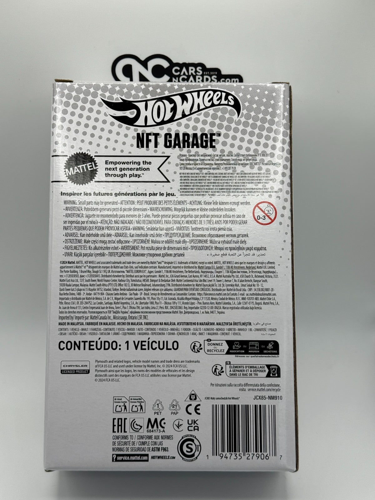 2024 Hot Wheels NFTGarage Series 8 '72 Plymouth Cuda FC Sealed