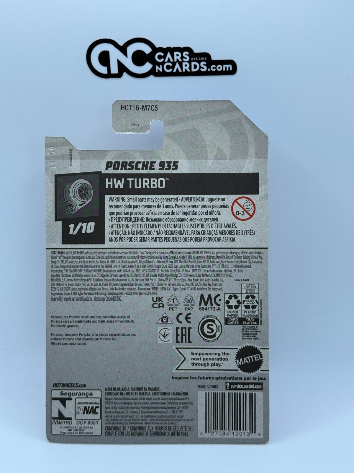 2022 Hot Wheels HW Turbo 1/10 Porsche 935