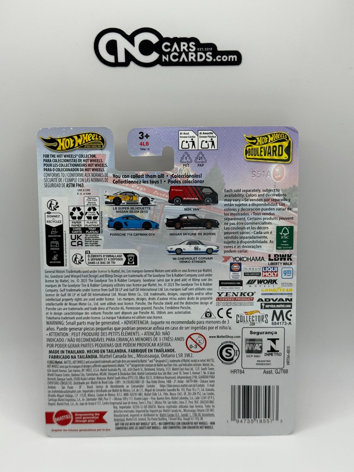 2024 Hot Wheels Premium Boulevard #91 LB Super Silhouette Nissan Silvia (S15)