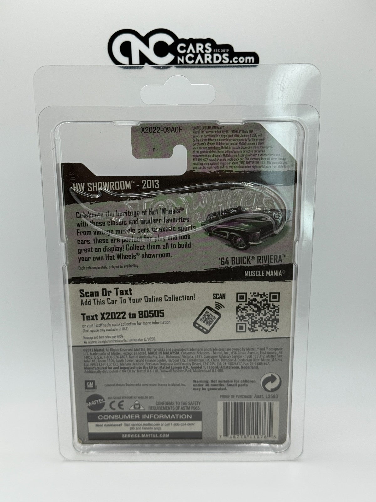 2013 Hot Wheels HW Showroom Super Treasure Hunt '64 Buick Riviera With Protector