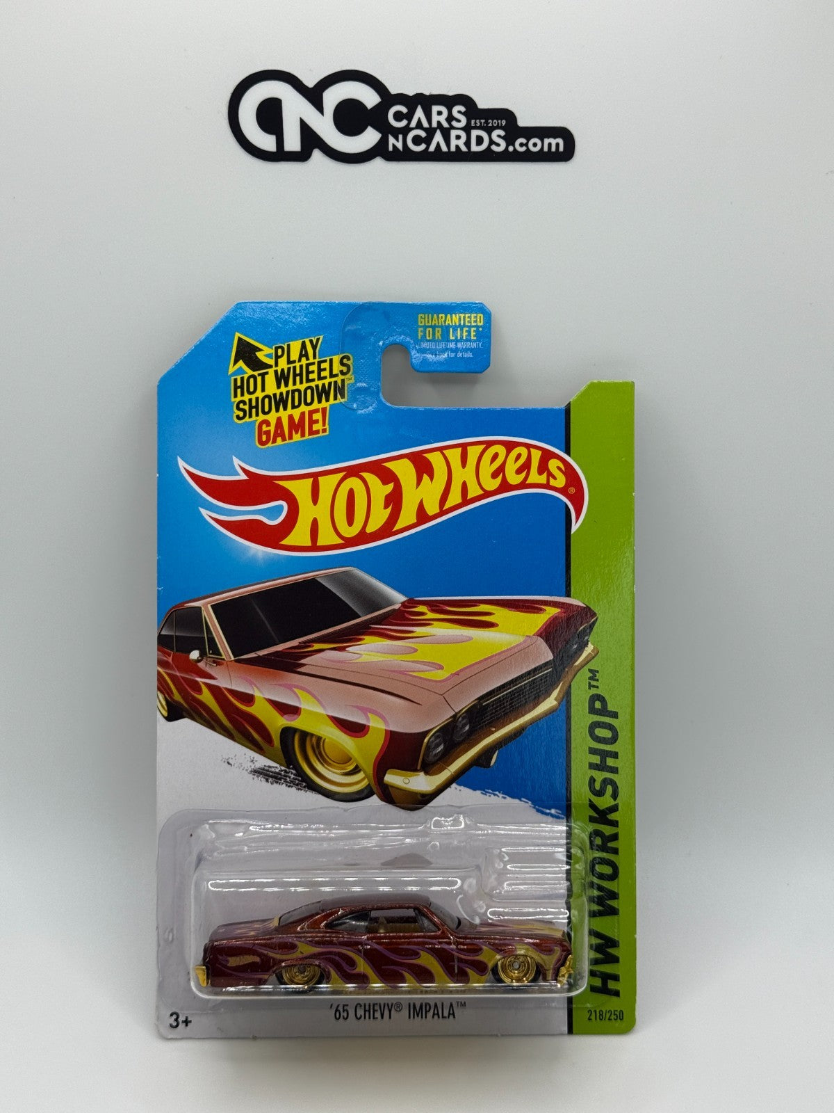 2014 Hot Wheels HW Workshop Super Treasure Hunt '65 Chevy Impala With Protector