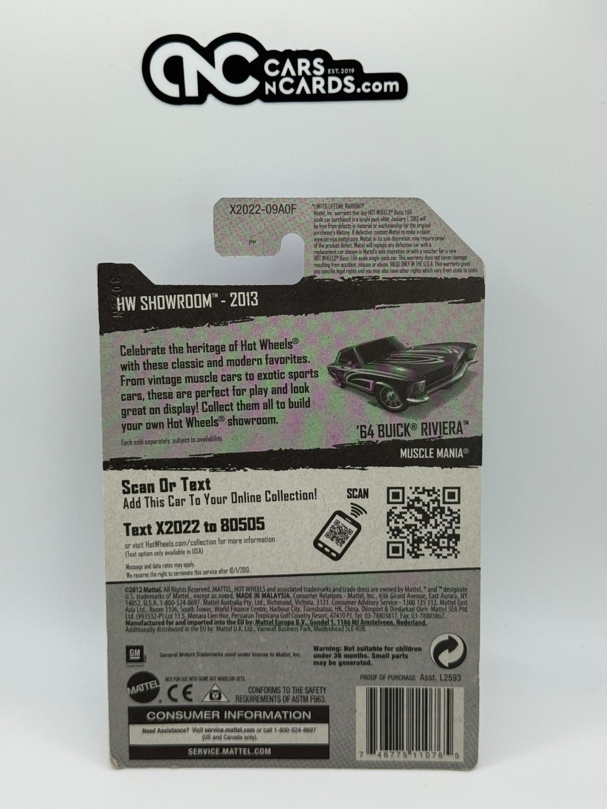 2013 Hot Wheels HW Showroom Super Treasure Hunt '64 Buick Riviera With Protector