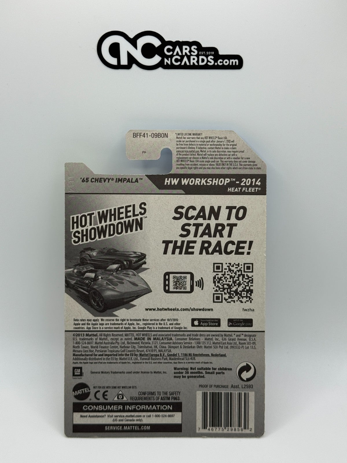 2014 Hot Wheels HW Workshop Super Treasure Hunt '65 Chevy Impala With Protector