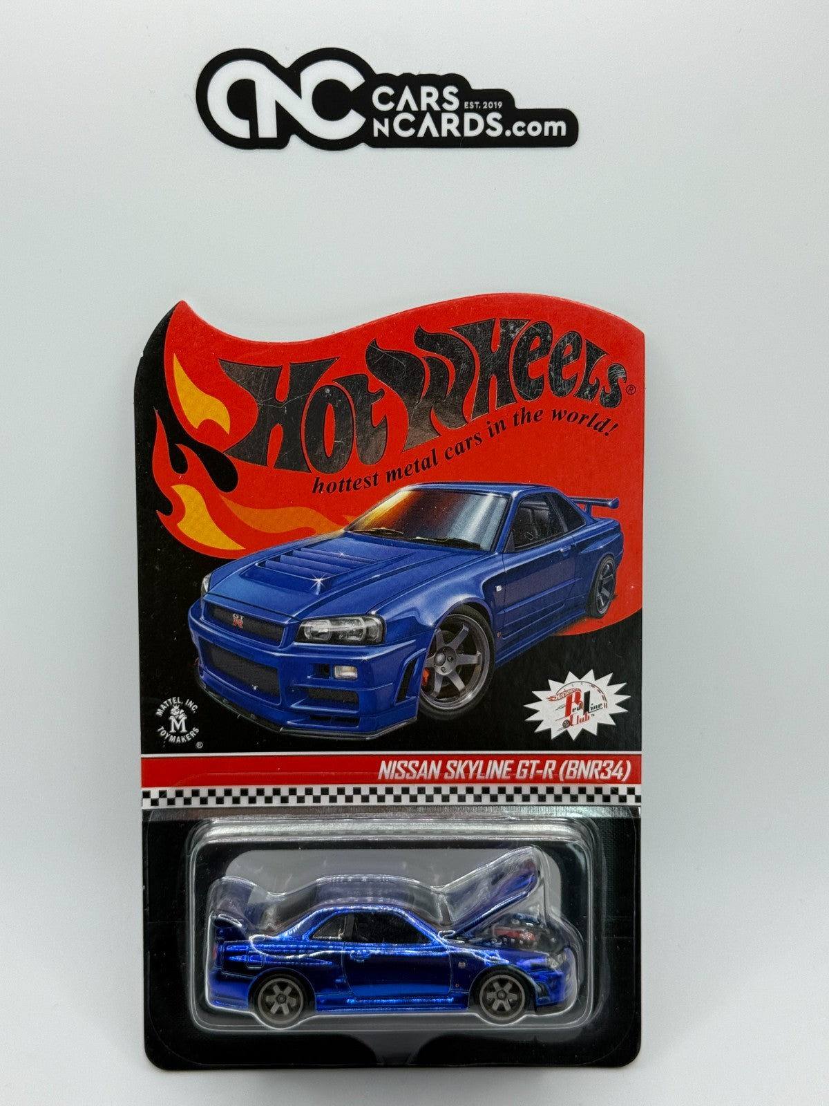 2019 Hot Wheels RLC Blue Nissan Skyline GT-R (BNR34) RARE Sample No Sticker