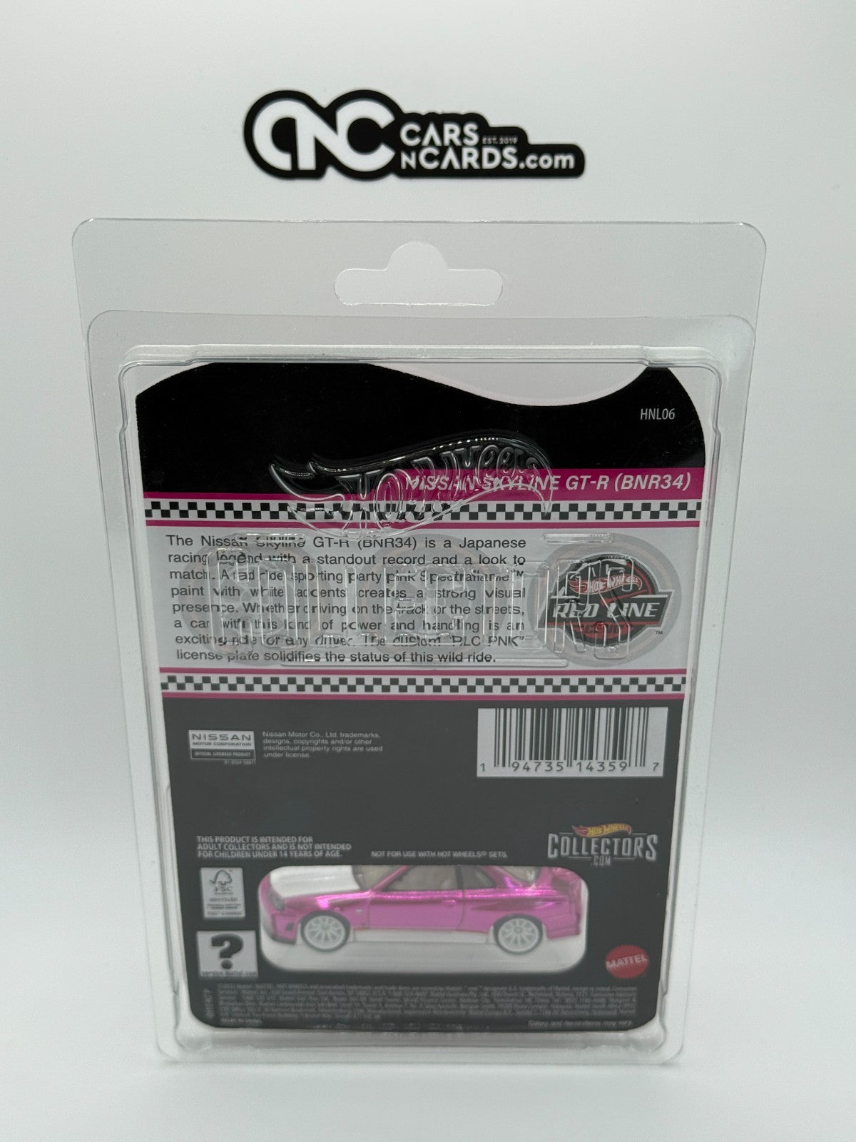 2023 Hot Wheels RLC Pink Nissan Skyline GT-R (BNR34) With Protector