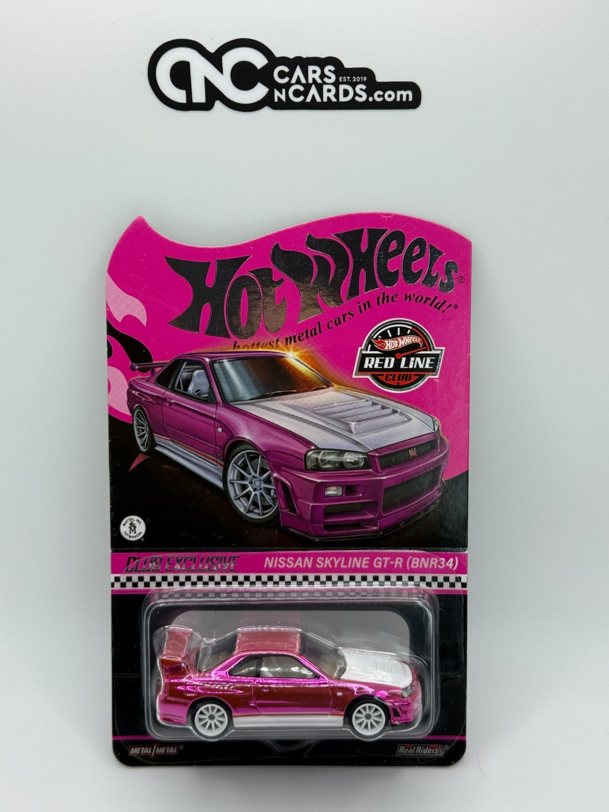 2023 Hot Wheels RLC Pink Nissan Skyline GT-R (BNR34) With Protector