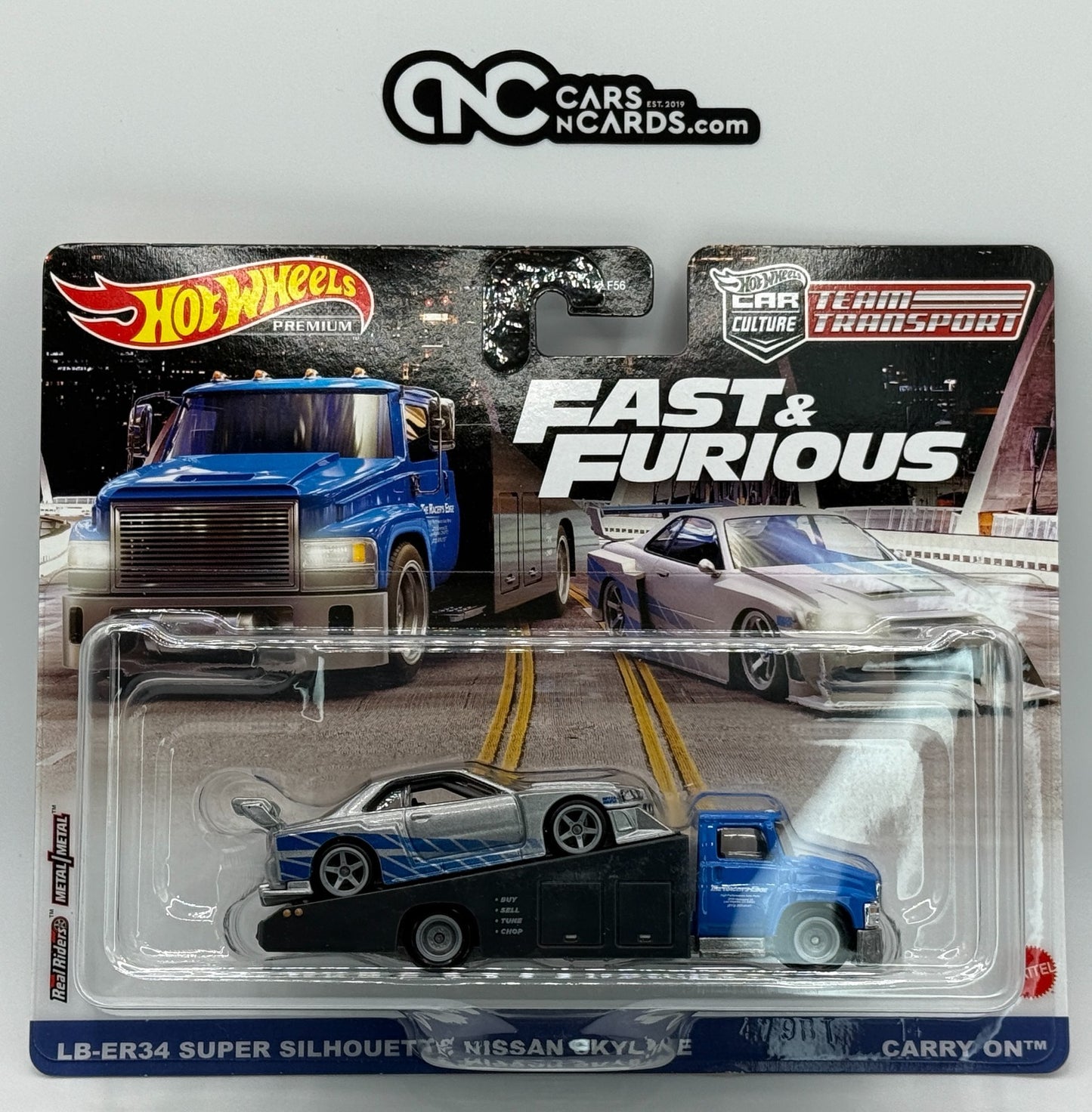 2023 Hot Wheels Premium Team Transport Fast & Furious Nissan Skyline W/Protector