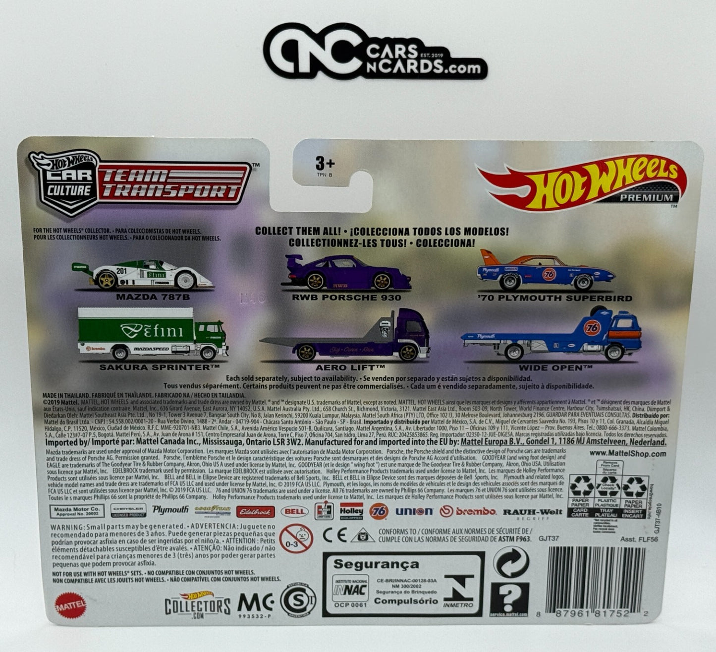 2019 Hot Wheels Premium Team Transport #17 RWB Porsche 930 Aero Lift W/Protector