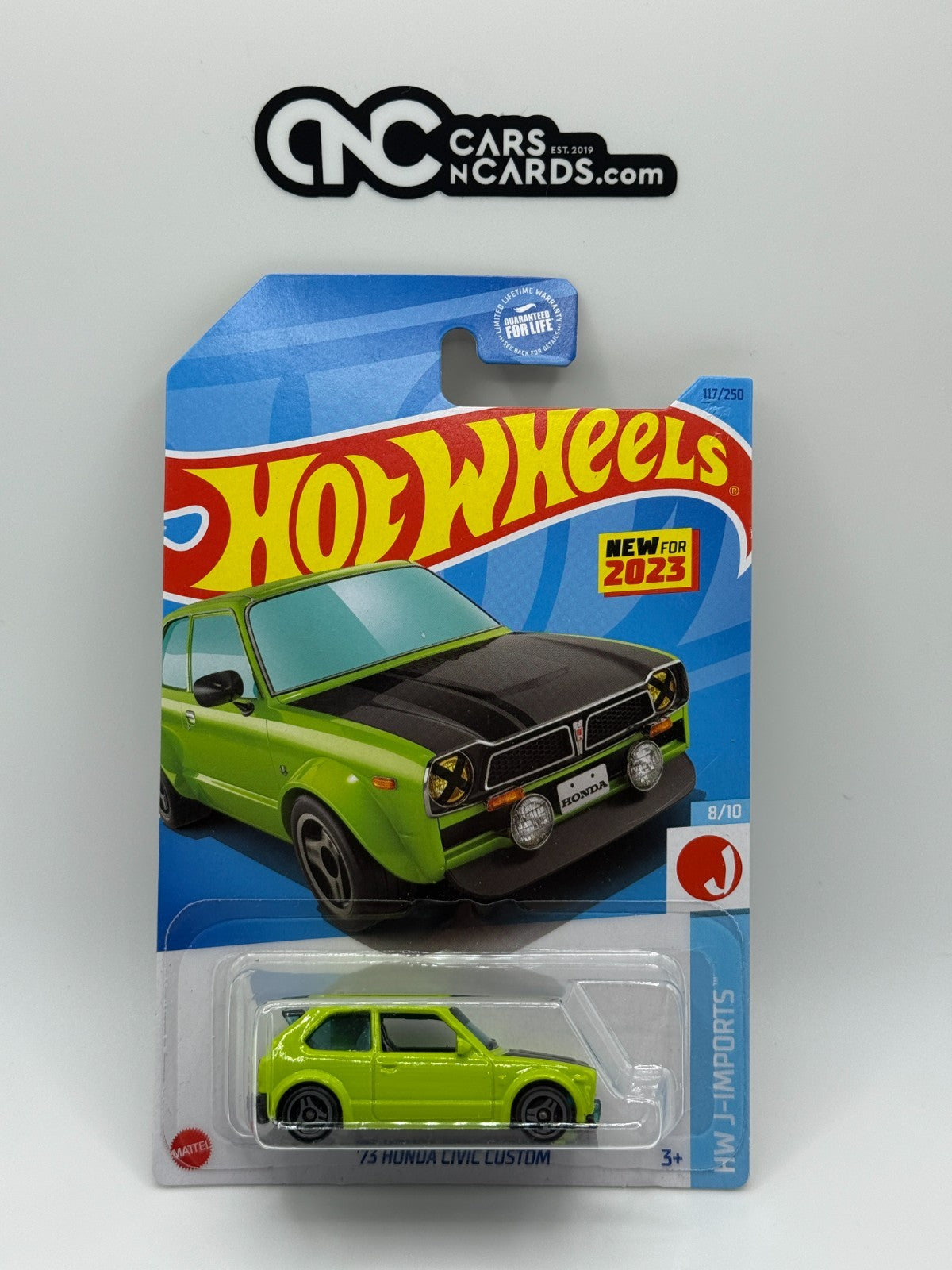 2023 Hot Wheels HW J-Imports 8/10 '73 Honda Civic Custom Green NIP