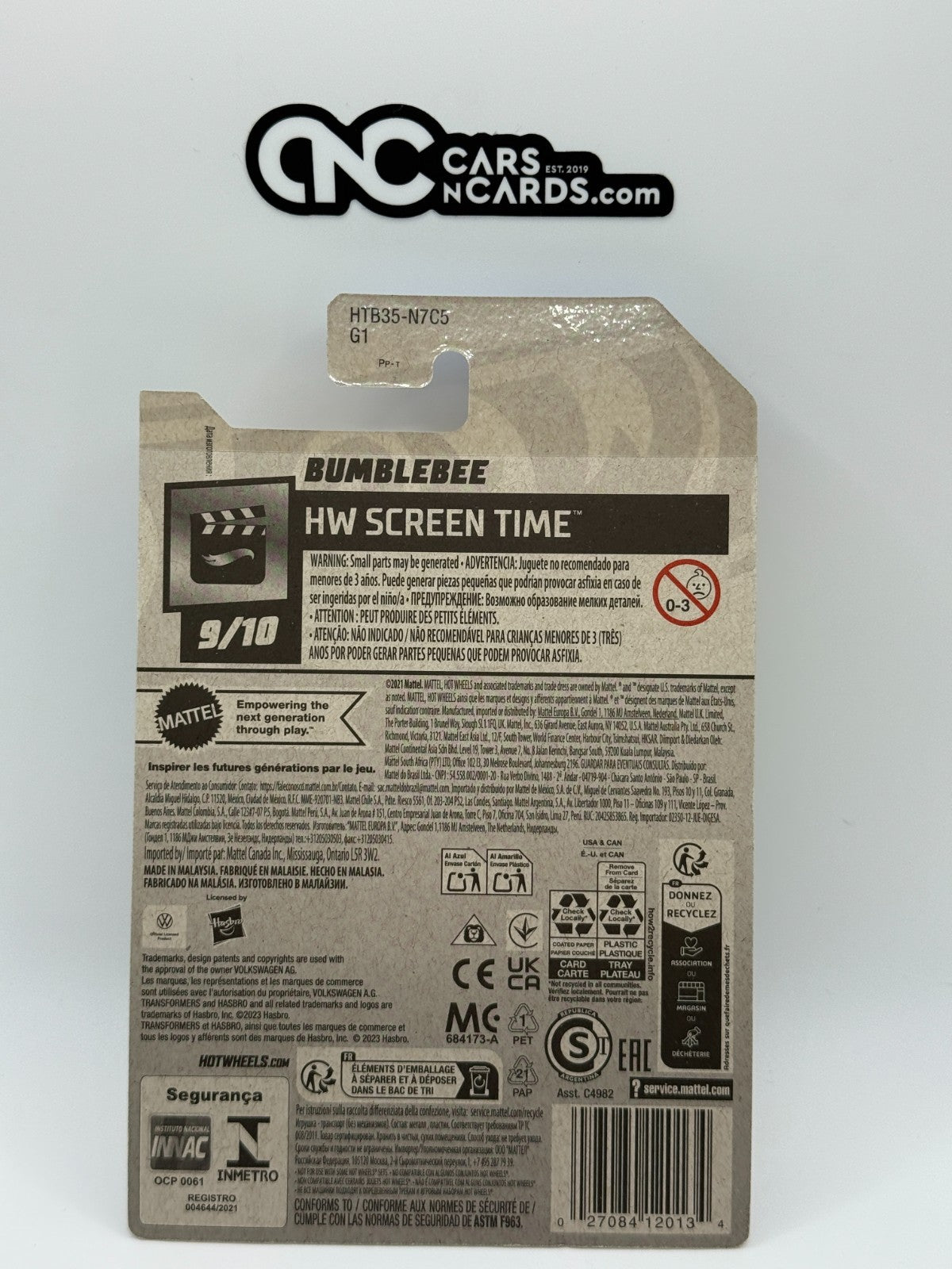 2024 Hot Wheels HW Screen Time 9/10 Transformers Bumblebee Yellow