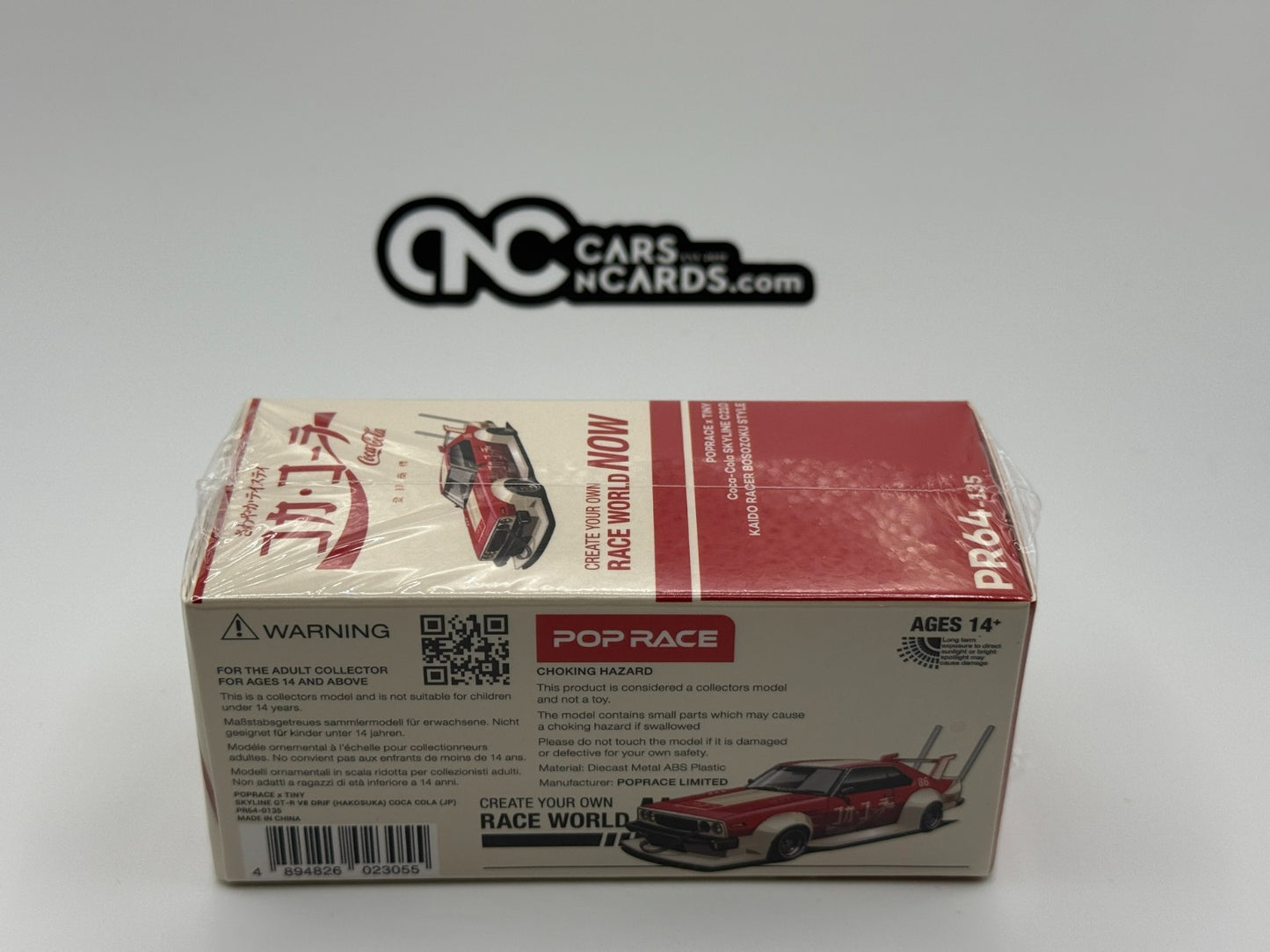 POPRACE 1:64 SKYLINE C210 KAIDO RACER (BOSOZOKU STYLE) - COCA COLA JP PR640135