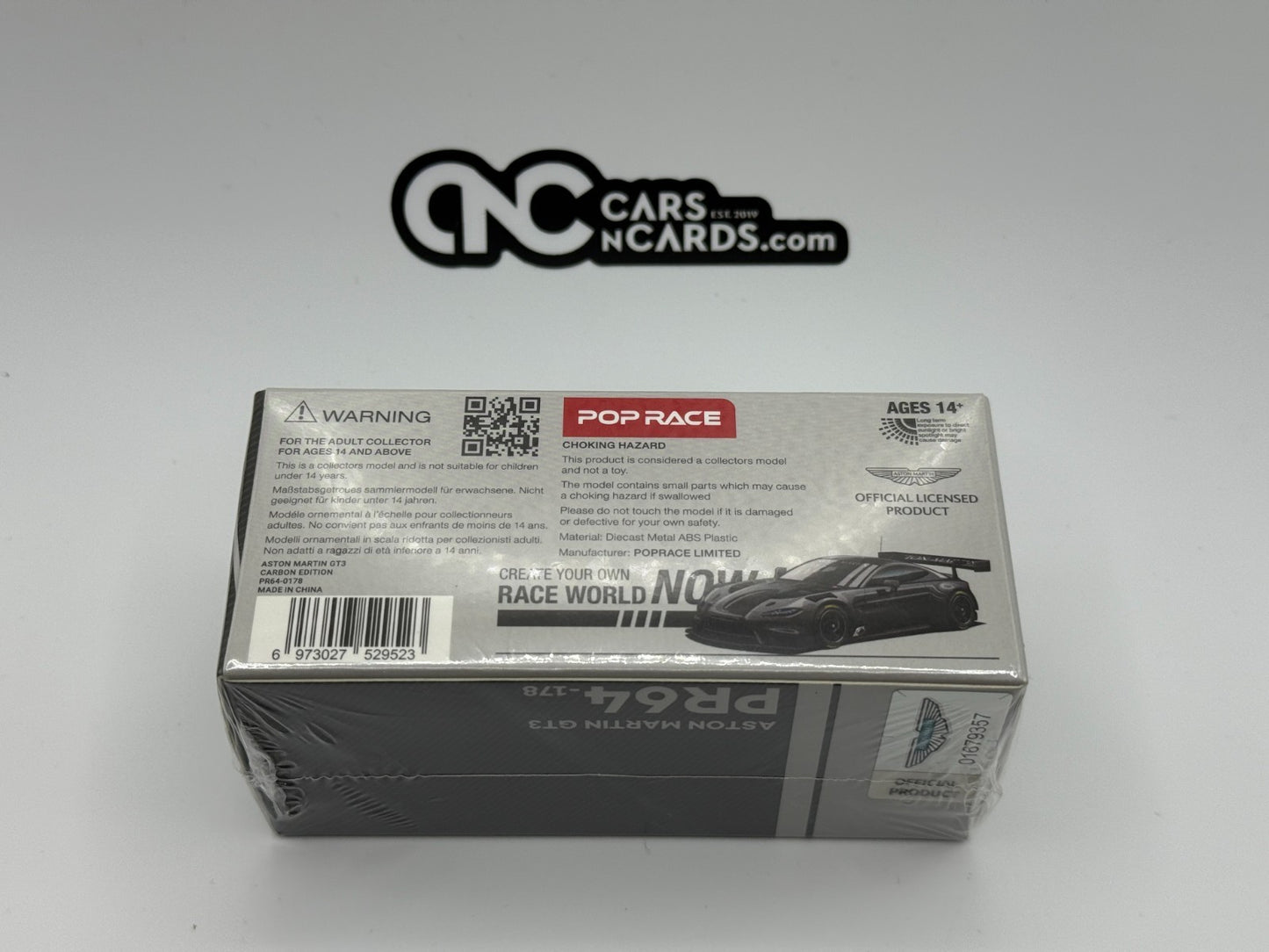 POPRACE 1:64 ASTON MARTIN VANTAGE GT3 - CARBON EDITION PR640178