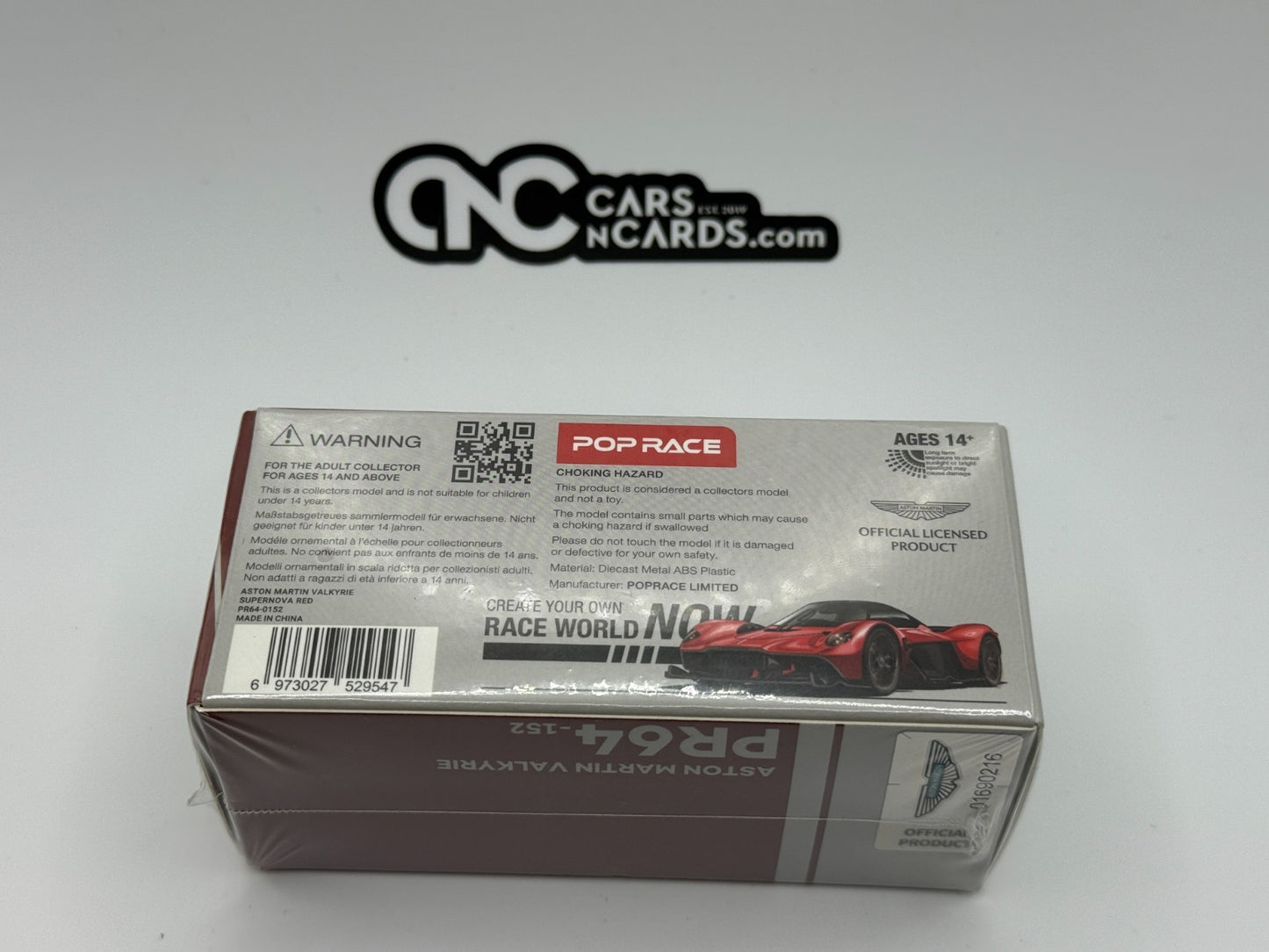 POPRACE 1:64 ASTON MARTIN VALKYRIE - SUPERNOVA RED PR640152