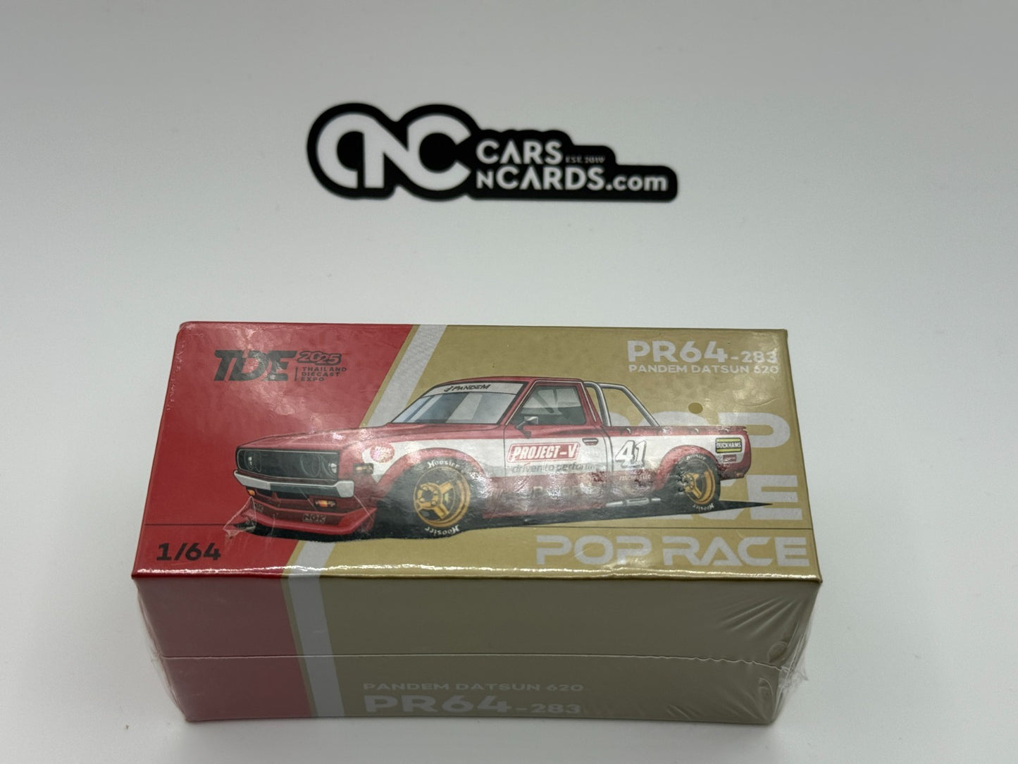 POPRACE 1:64 Pandem Datsun 620 RED TDE 2025 Exclusive Event Model PR640283