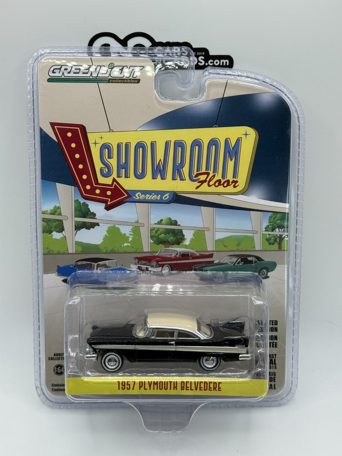 Greenlight Showroom Floor Series 6 1957 Plymouth Belvedere Black