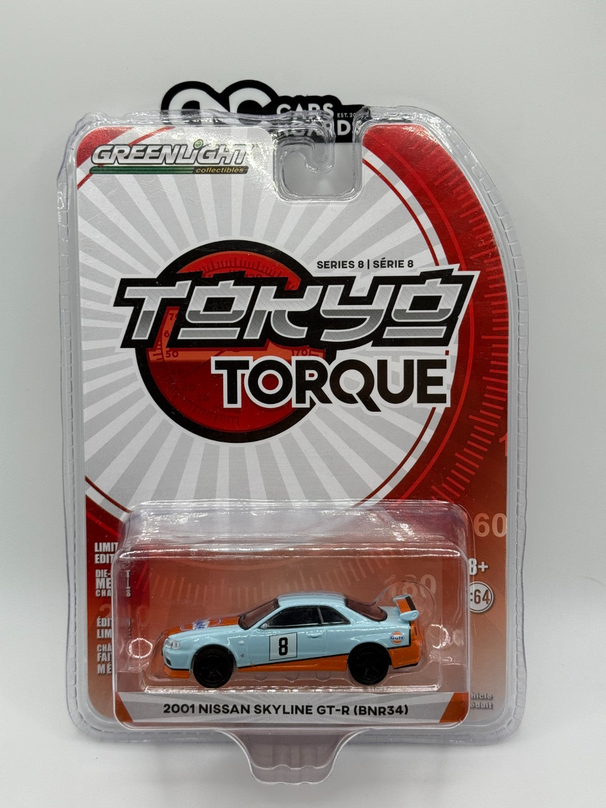 Greenlight Tokyo Torque Series 8 2001 Nissan Skyline GT-R (BNR34) GULF