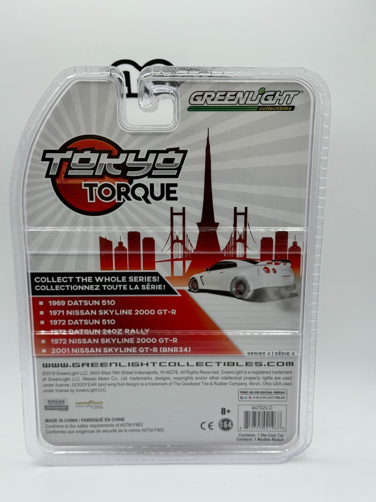 Greenlight Tokyo Torque Series 4 1972 Datsun 240Z Rally (Blister Damage)