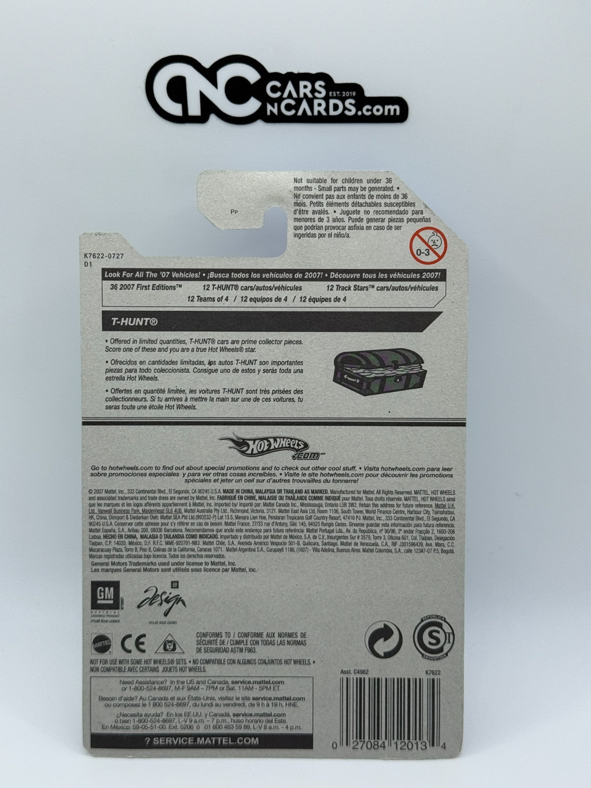 2007 Hot Wheels T-Hunt Treasure Hunt 11/12 Cadillac V16 Pink