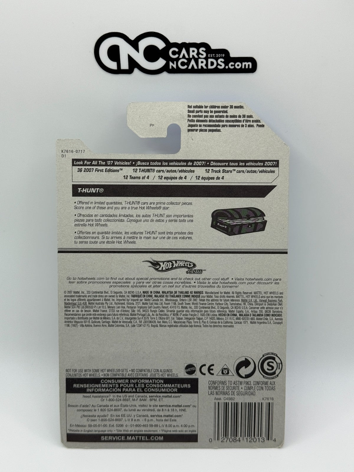2007 Hot Wheels T-Hunt Treasure Hunt 05/12 Mega Thrust