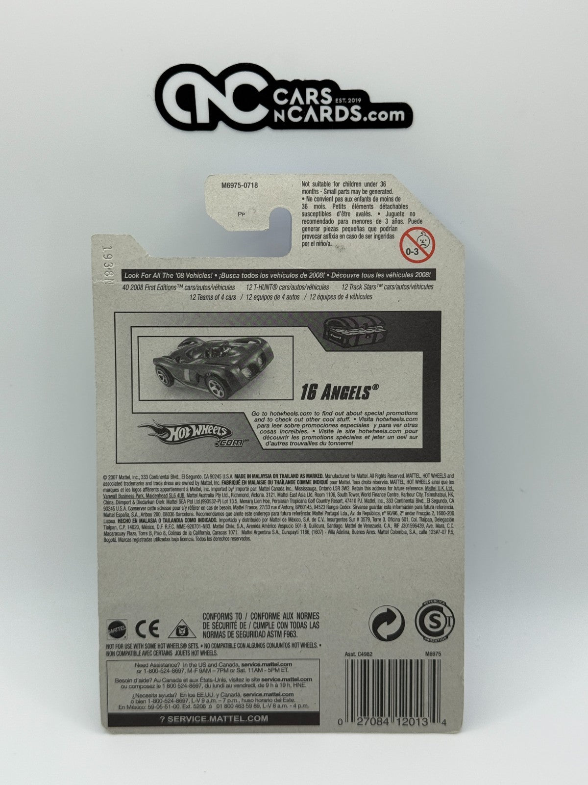 2008 Hot Wheels T-Hunt Treasure Hunt 09/12 16 Angels (Small Crease)