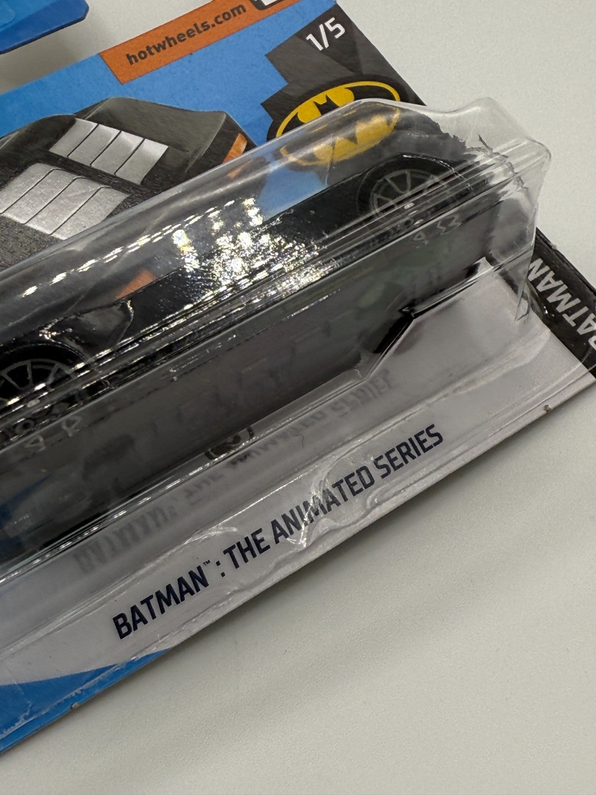 2019 Hot Wheels Batman 1/5 Short Card Treasure Hunt Batman: The Animated Series