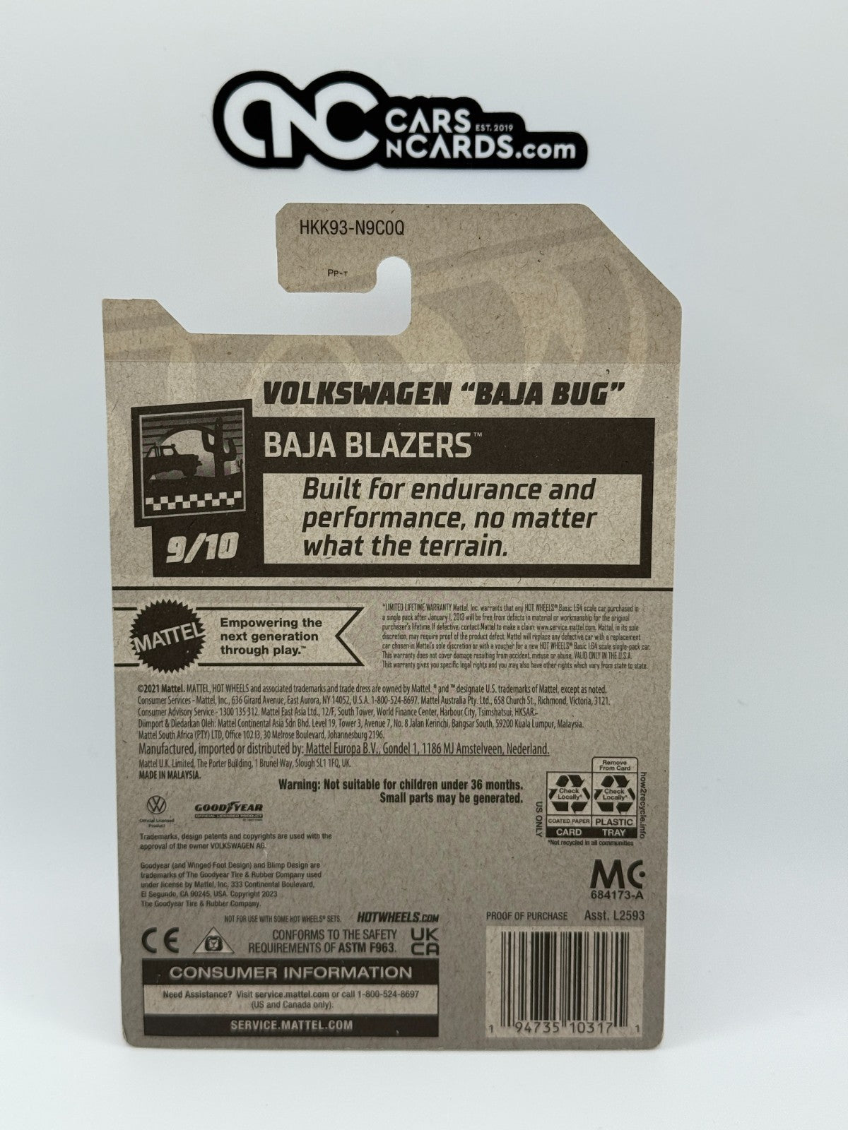 2023 Hot Wheels Baja Blazers 9/10 Treasure Hunt Volkswagen Baja Bug