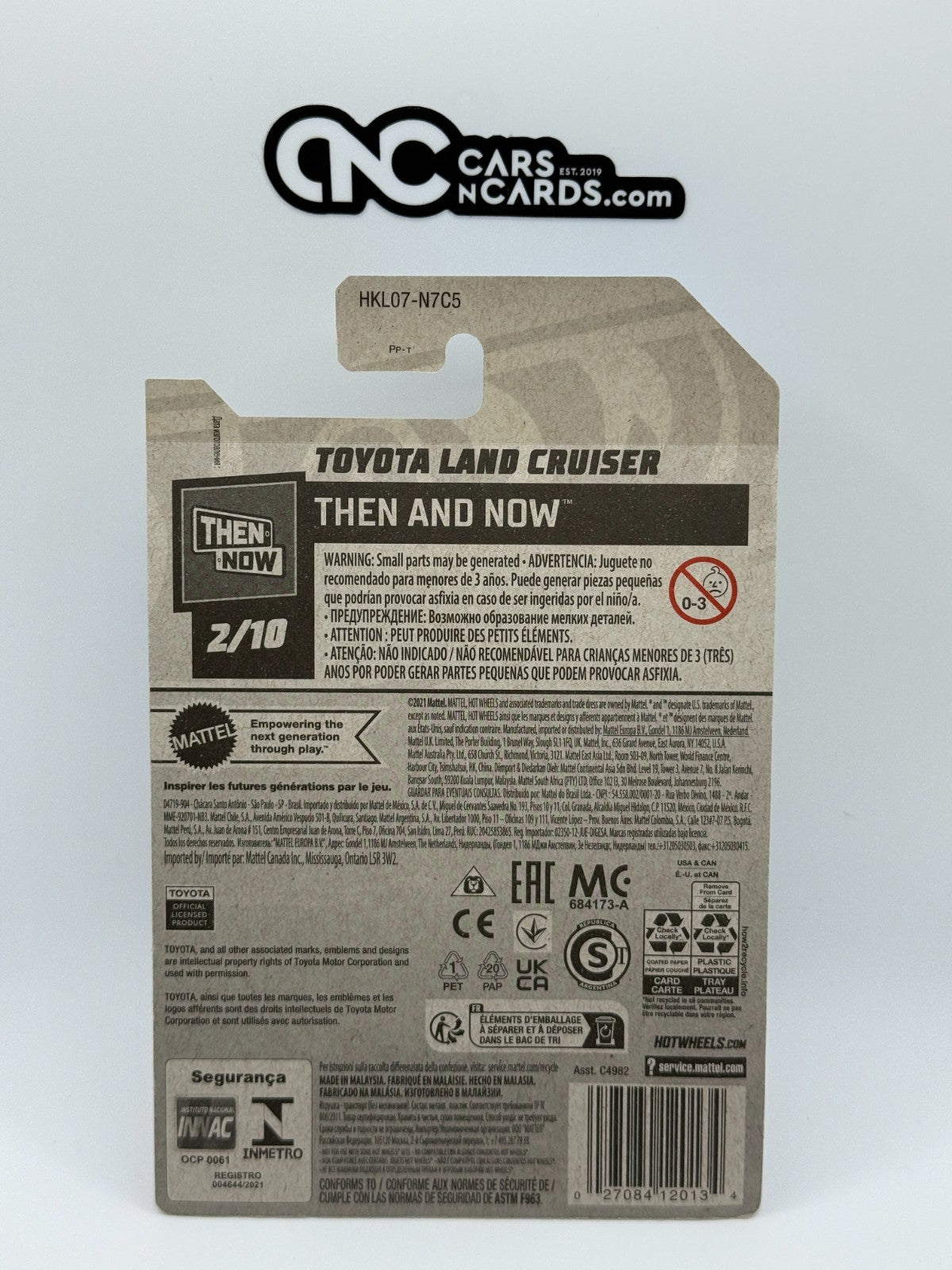 2023 Hot Wheels Then and Now 2/10 Treasure Hunt Toyota Land Cruiser