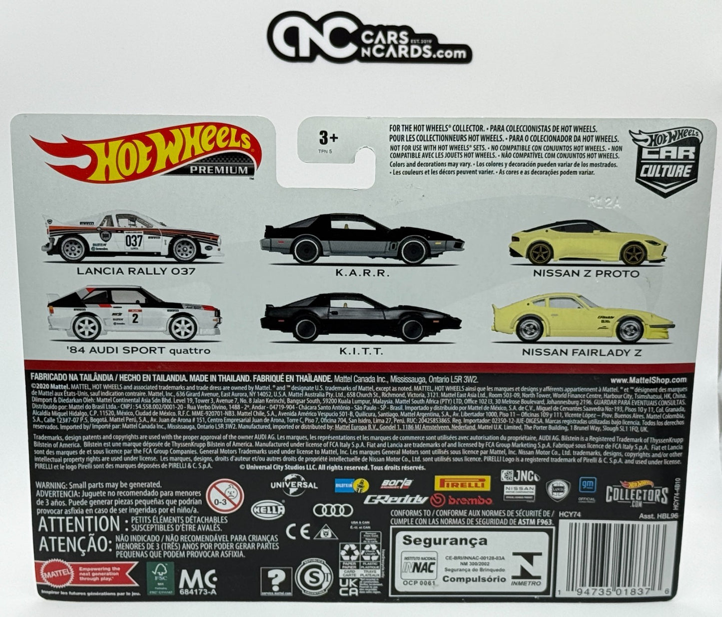 2022 Hot Wheels Premium Car Culture 2 Pack Knight Rider K.I.T.T & K.A.R.R