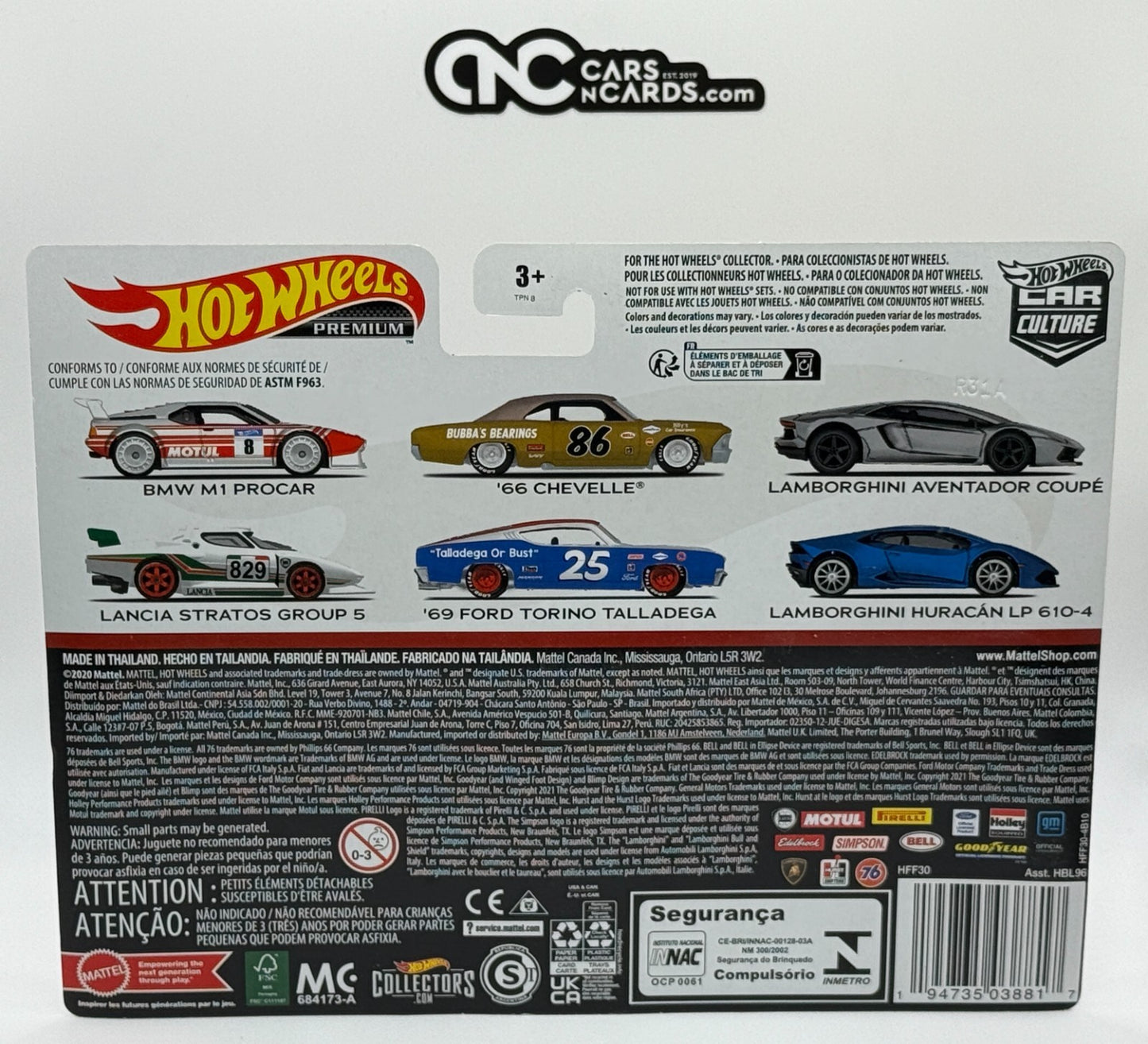 2022 Hot Wheels Premium Car Culture 2 Pack BMW M1 & Lancia Stratos Group 5