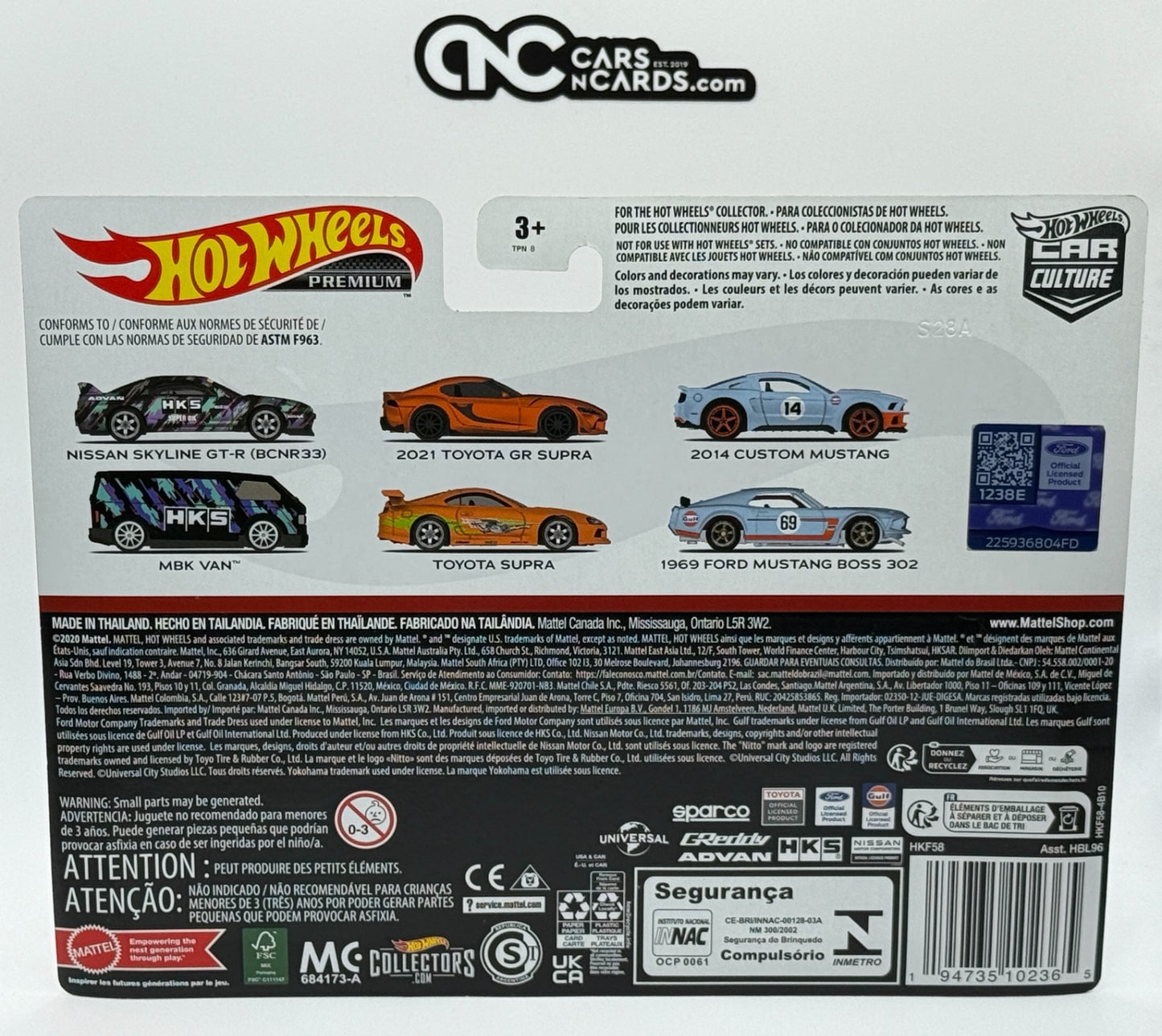 2022 Hot Wheels Premium Car Culture 2 Pack Ford Mustang Boss 302 & 2014 Mustang