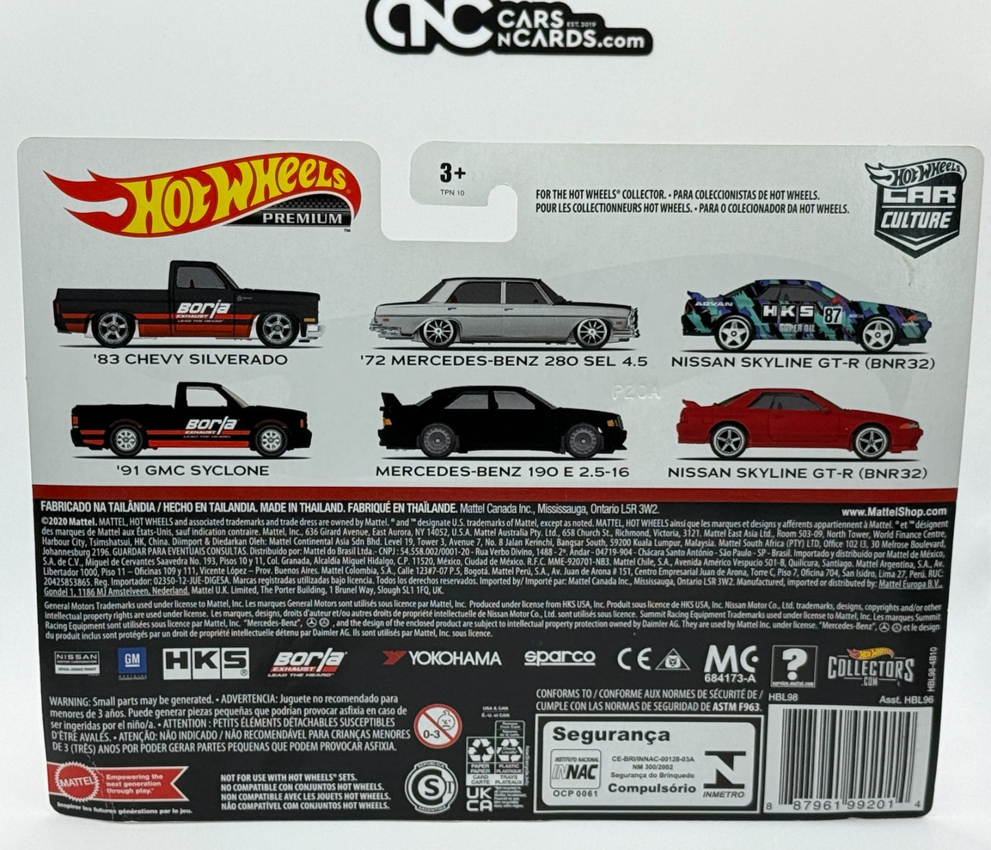 2021 Hot Wheels Premium 2 Pack '83 Chevy Silverado & '91 GMC Syclone Bent Corner