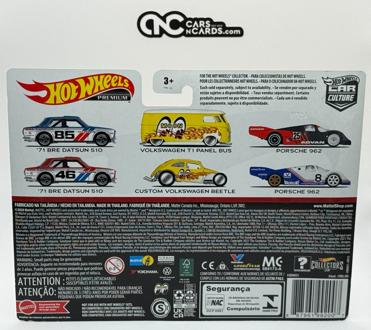 2022 Hot Wheels Premium Car Culture 2 Pack Volkswagen T1 Panel Bus & Beetle