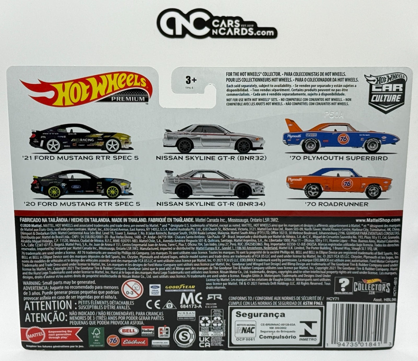 2022 Hot Wheels Premium Car Culture 2 Pack '21 & '20 Ford Mustang RTR Spec 5