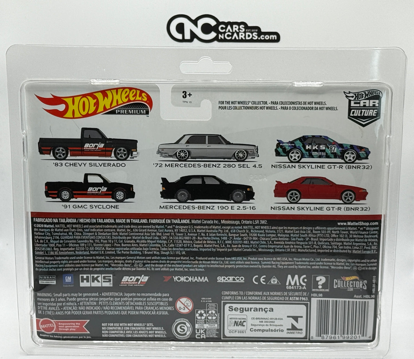 2021 Hot Wheels Premium 2 Pack '83 Chevy Silverado & '91 GMC Syclone Bent Corner