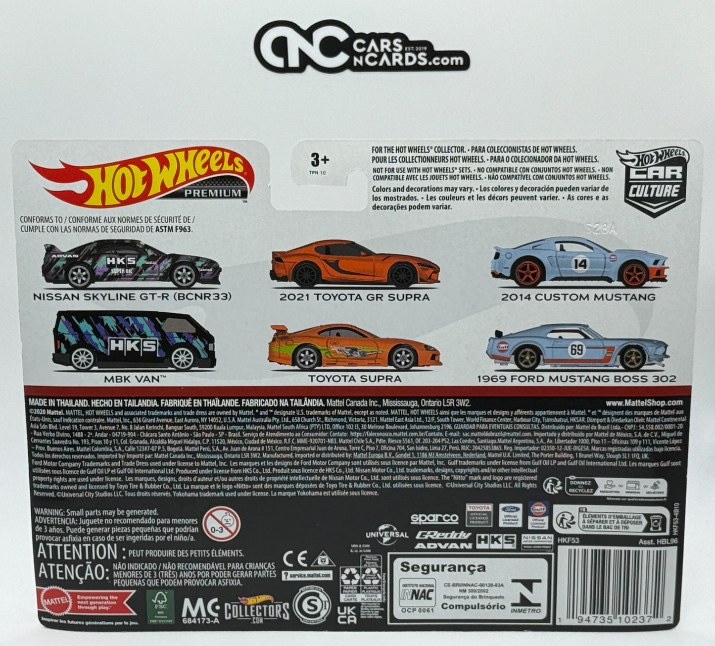 2023 Hot Wheels Premium 2 Pack Nissan Skyline GT-R (BCNR33) HKS With Protector