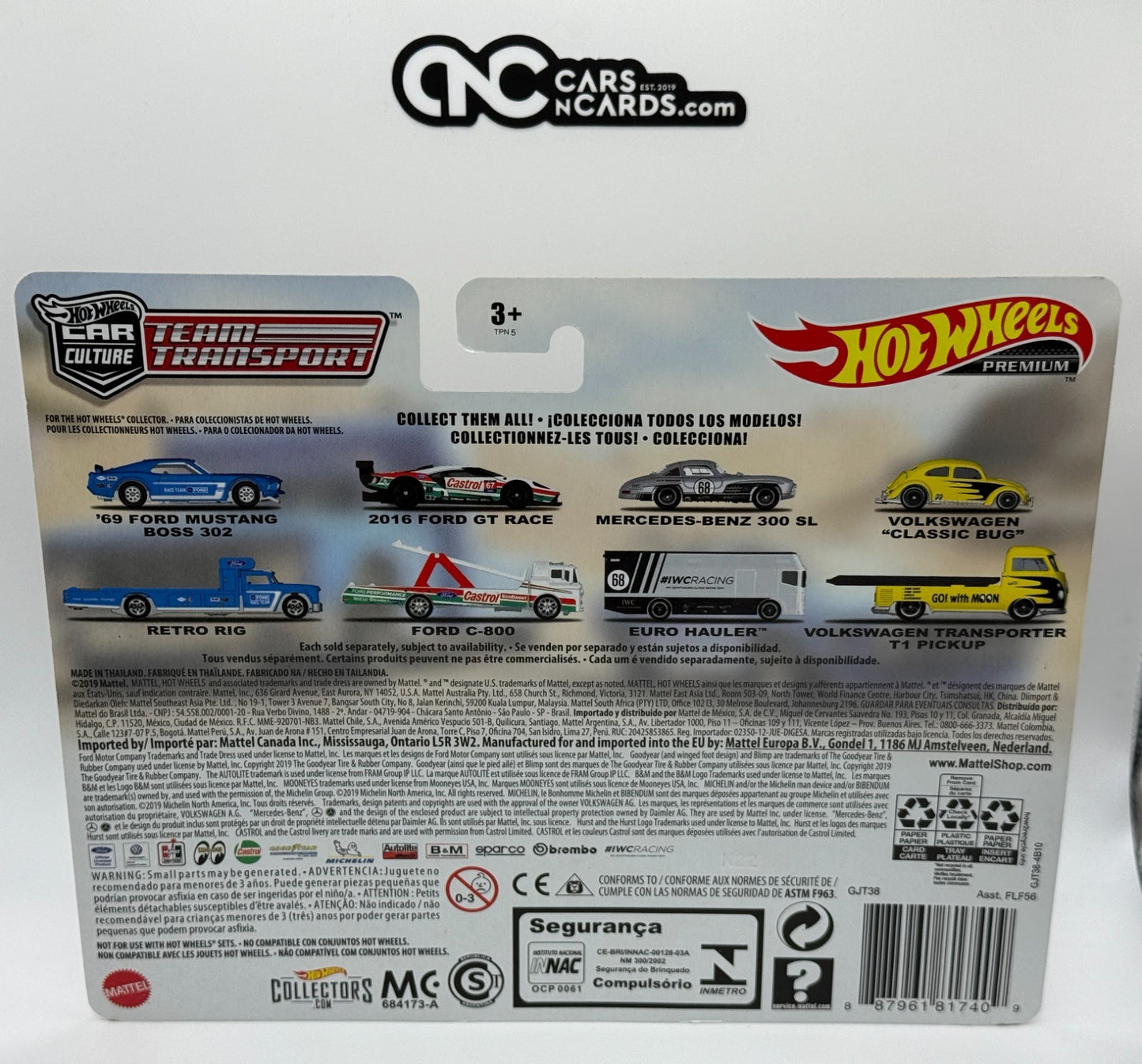 2019 Hot Wheels Premium Team Transport #19 '69 Ford Mustang Boss 302 Retro Rig