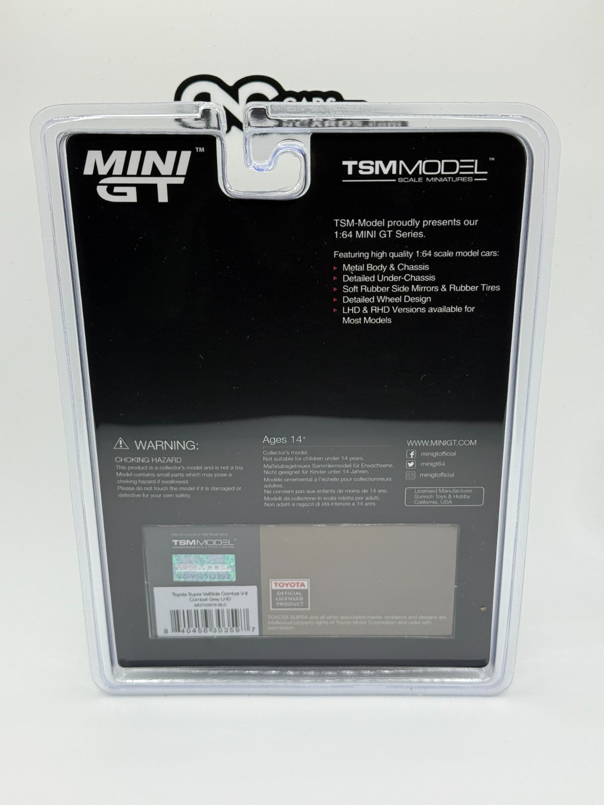 Mini GT 1:64 Toyota Supra VeilSide Combat V-II – Combat Grey Sealed Raw Chase