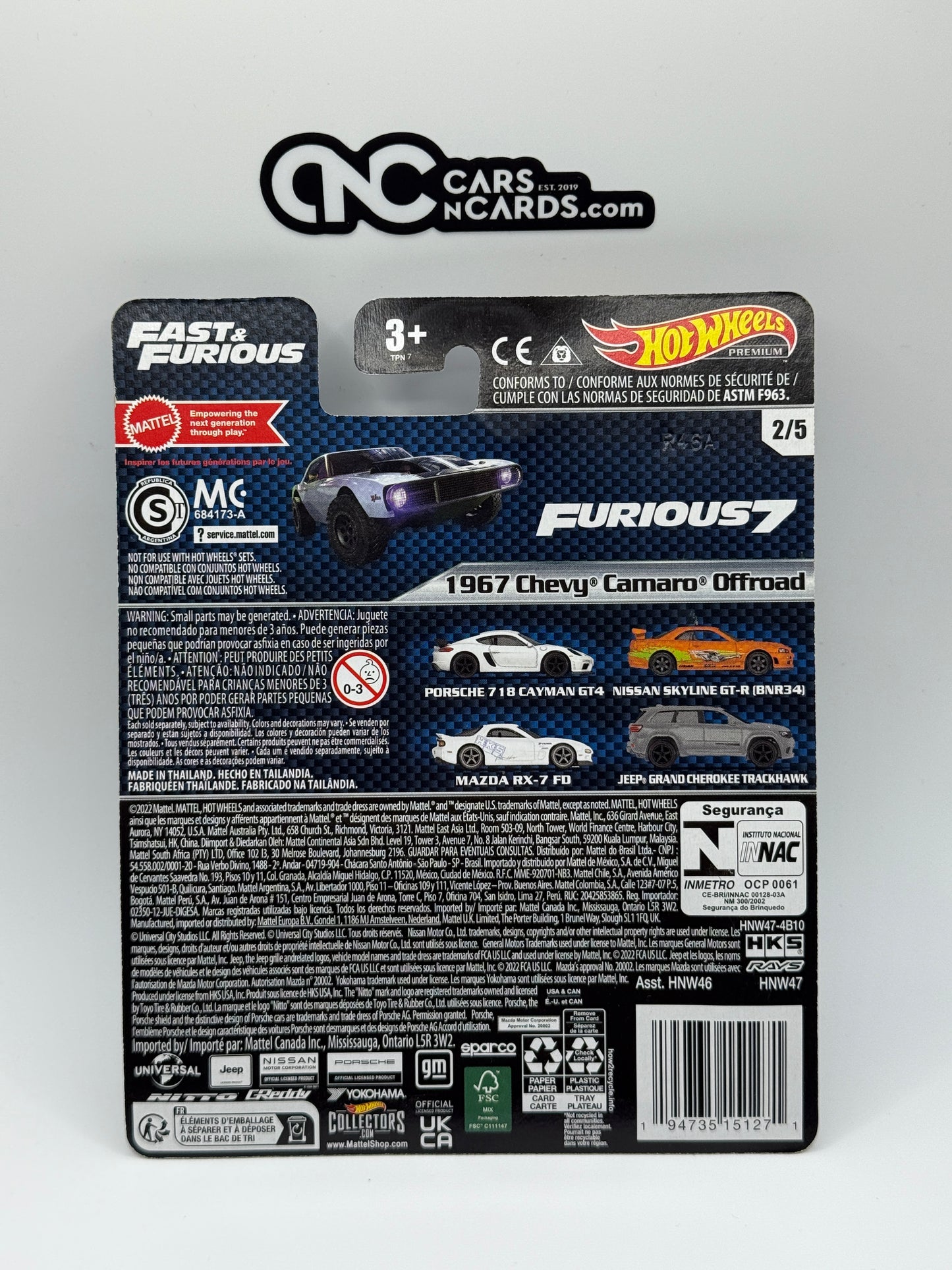 2023 Hot Wheels Fast & Furious 2/5 1967 Chevy Camaro Offroad