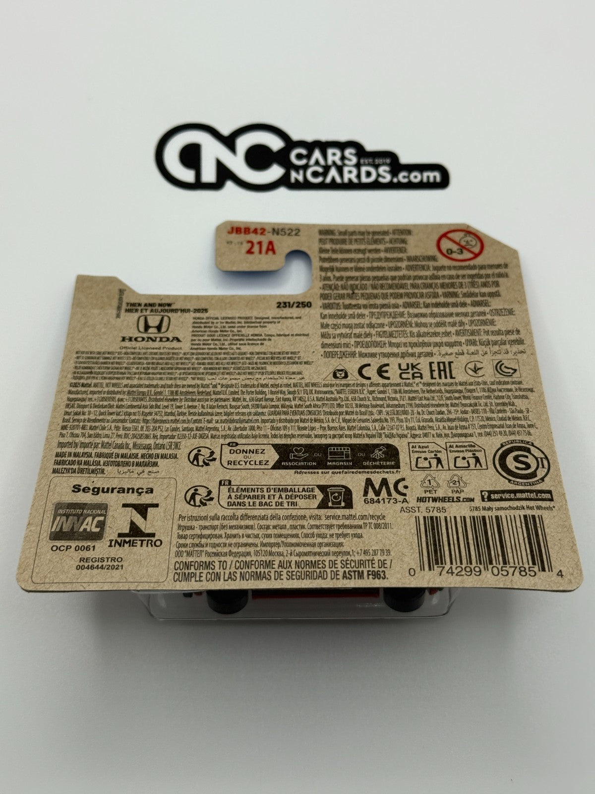 2025 Hot Wheels Then and Now 9/10 '73 Honda Civic Custom Short Card