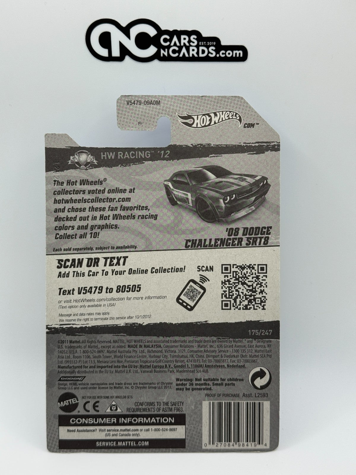 2012 Hot Wheels RLC Factory Sealed '08 Dodge Challenger SRT8