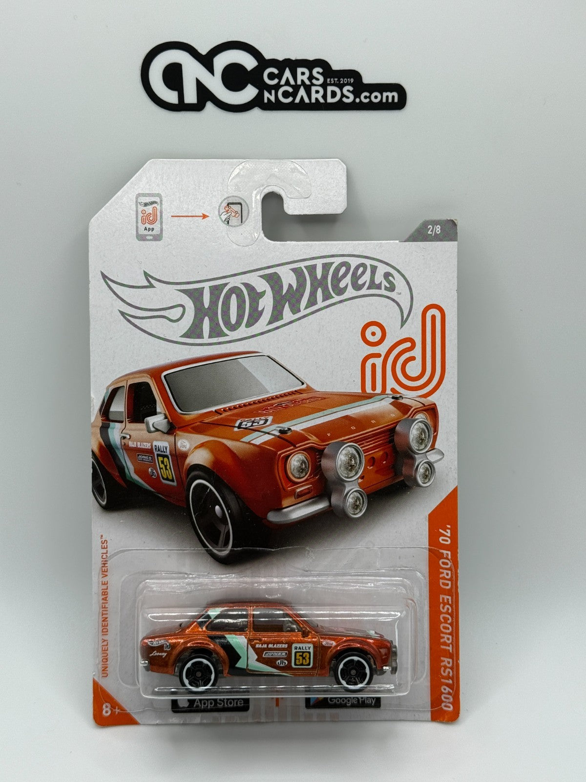 2021 Hot Wheels ID '70 Ford Escort RS1600 Chase 2/8 (Soft Corners)