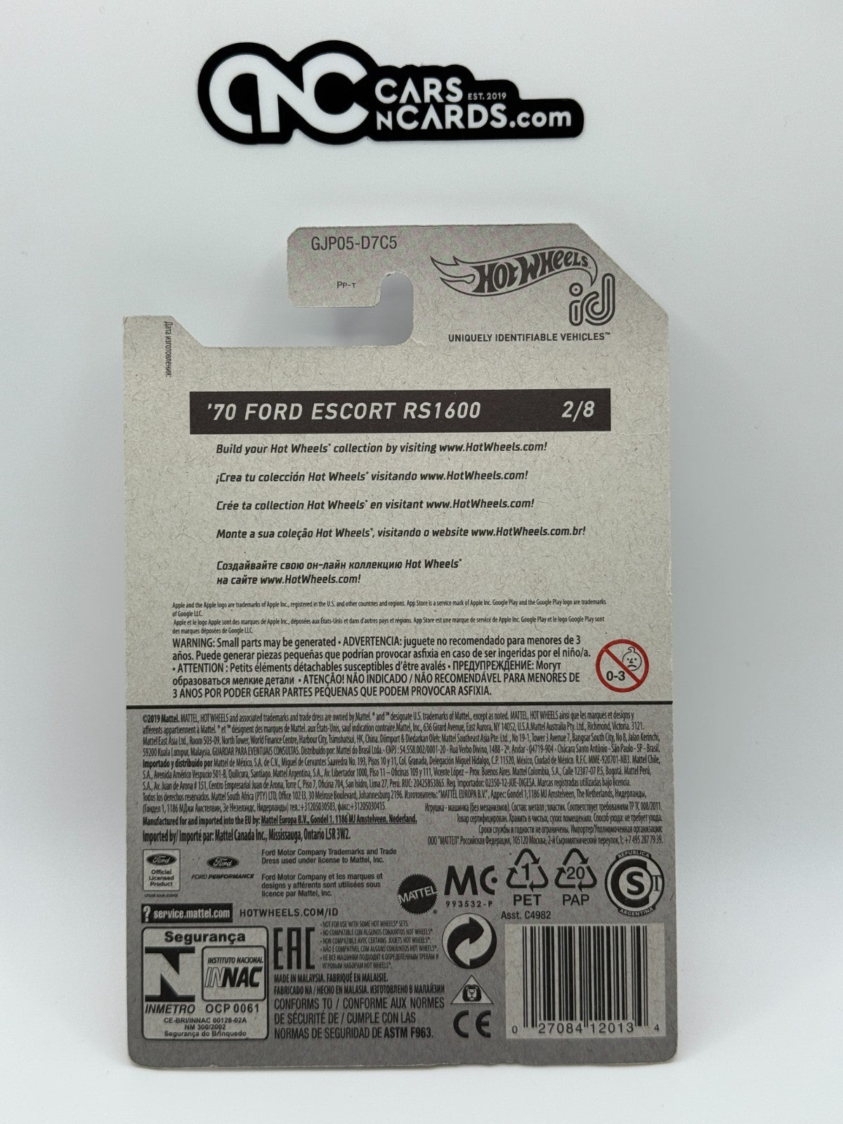 2021 Hot Wheels ID '70 Ford Escort RS1600 Chase 2/8 (Soft Corners)