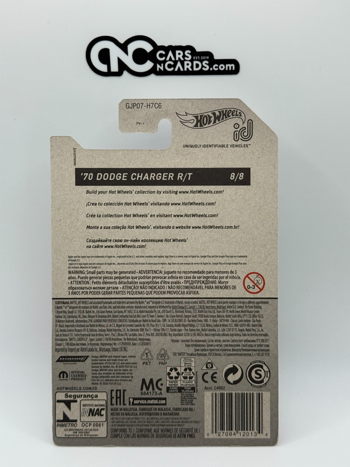 2021 Hot Wheels ID '70 Dodge Charger R/T Chase 8/8 (Soft Corners)