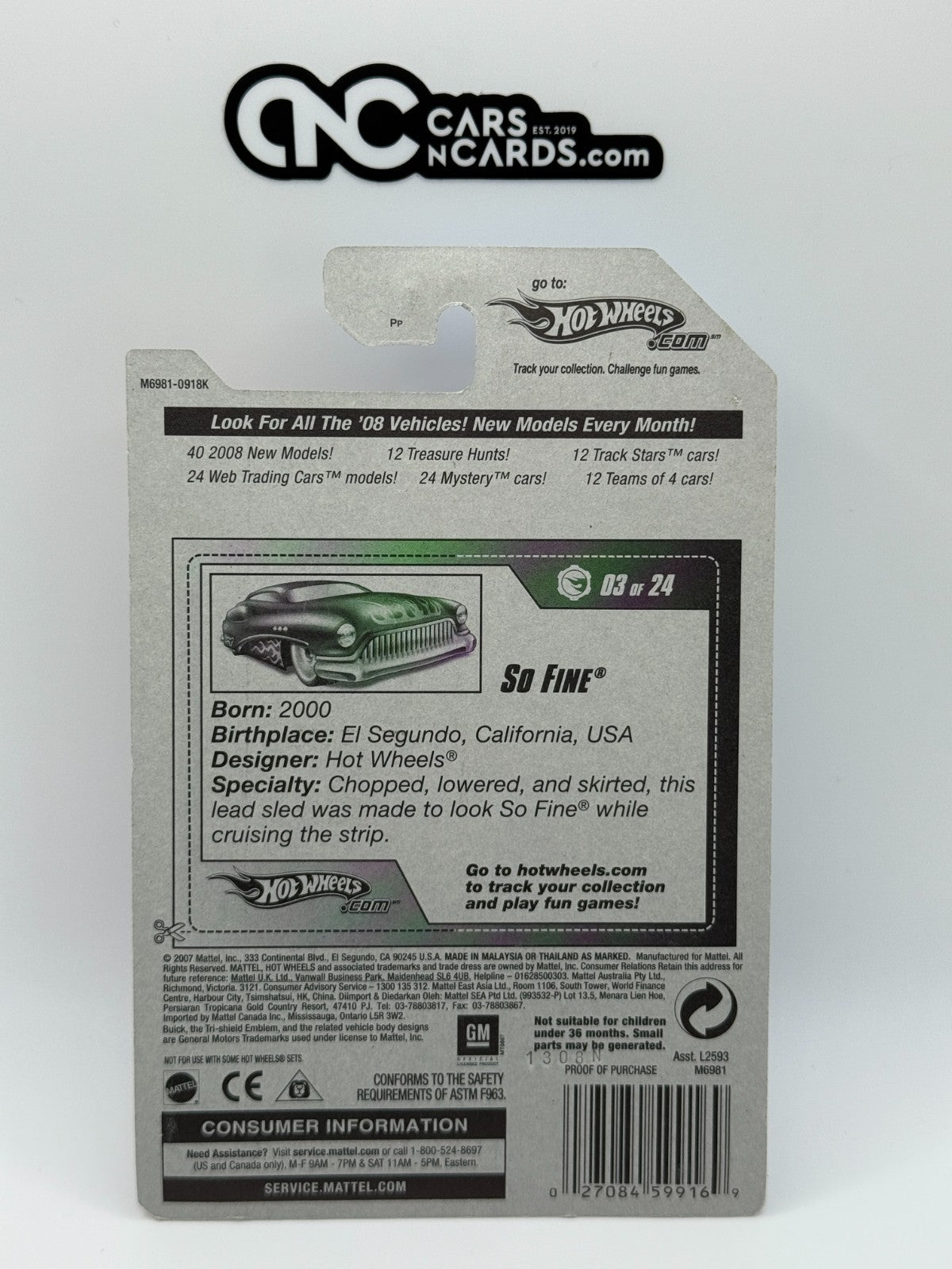 2008 Hot Wheels RLC Factory Sealed Web Trading Cars So Fine