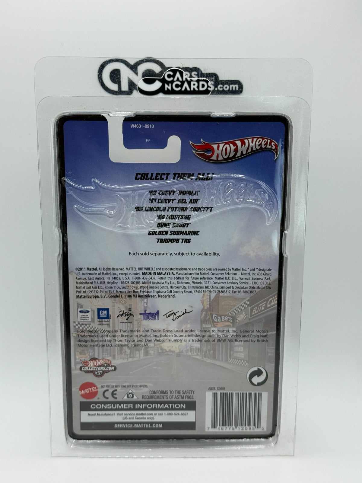 2012 Hot Wheels Boulevard Big Hits '55 Lincoln Futura Concept With Protector