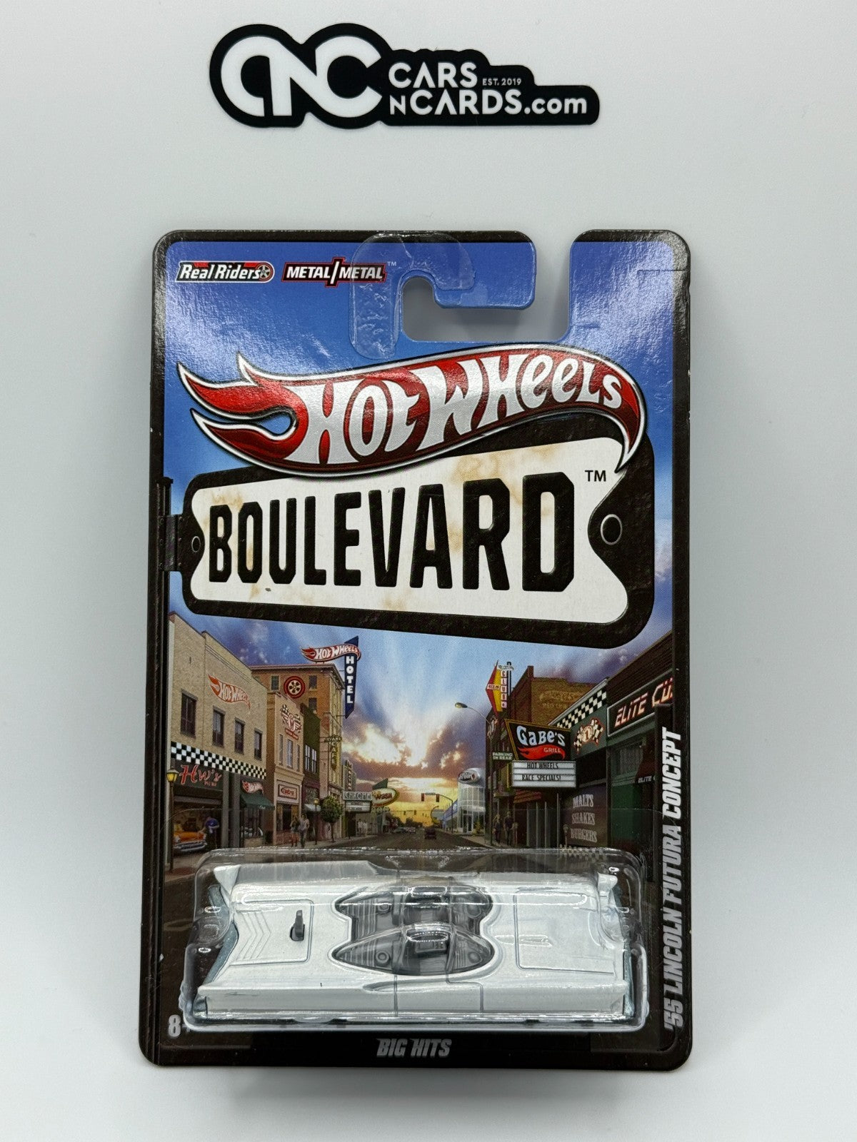 2012 Hot Wheels Boulevard Big Hits '55 Lincoln Futura Concept With Protector